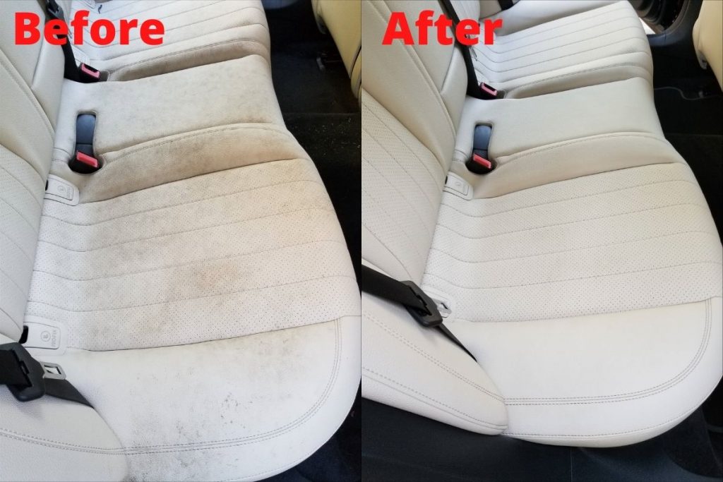 Before and After - detailing service in San Diego