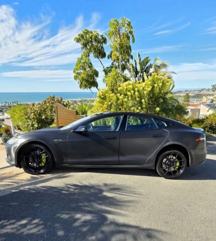 Grey Tesla Detailing