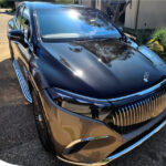 detailing a new Mercedes EQS in Encinitas CA