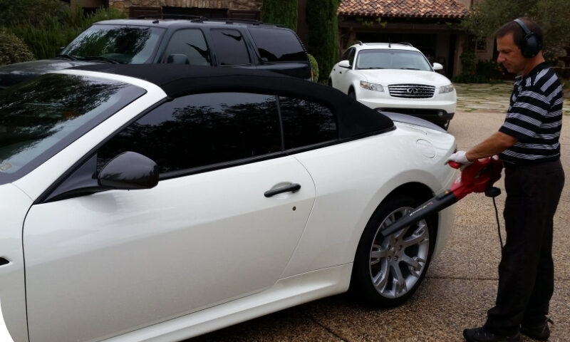 Michael from Pristine Auto Detail performing owner-operated mobile car detailing in San Diego CA