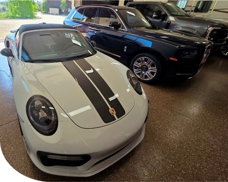 Michael applying ceramic sealant to vehicle paint during mobile detailing in San Diego